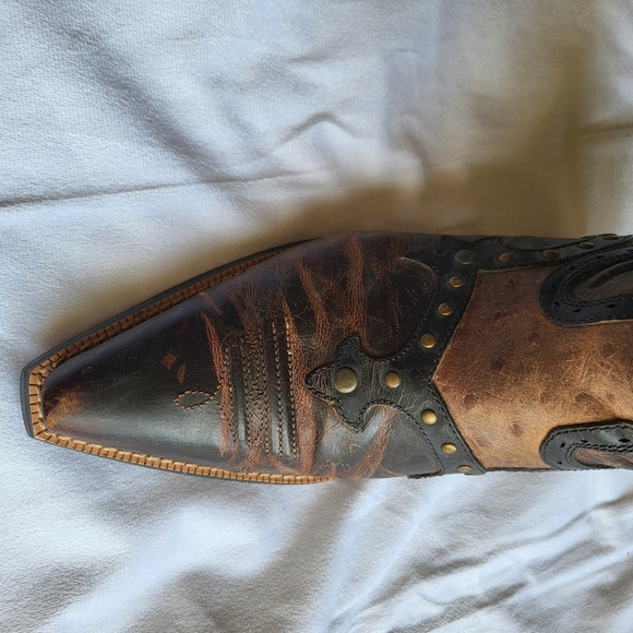 Ariat Rogue Pointed Snipped Toe Cowboy Boots Size 7B Leather - Picture 15 of 16